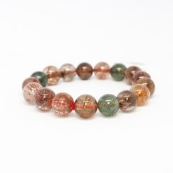 ខ្សែដៃត្បូង Rutilated Quartz ពណ៌ទាំង៣