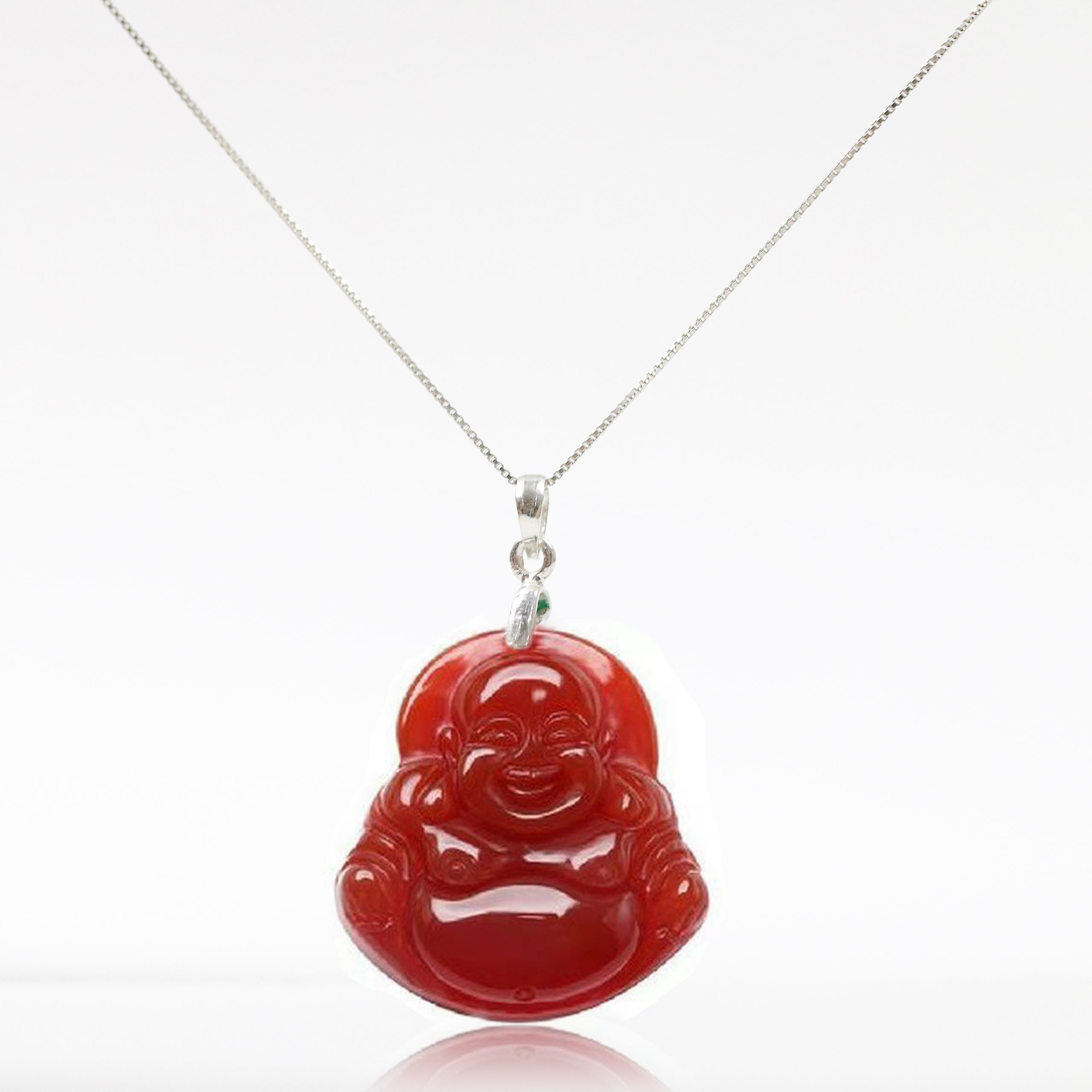 Red Agate Maitreya Pandent